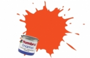 Humbrol 1322 Clear Colour Orange  14ml